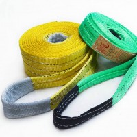 两头扣吊带吊装绳子-彩色起重吊装带-工业用吊装带