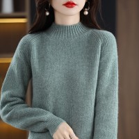 冬季女装尾货 艾菲玛澳毛绒毛衣 女式羊毛衫 品牌库存服装供应