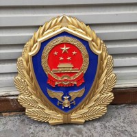 山东省铝制消防徽生产厂家 消防徽1米现货制作