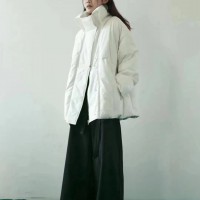 东莞原创设计品牌马可未23秋冬时尚个性大版羽绒服女装尾货货源