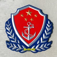 新款海警徽标定做 生产海警标志金属立体徽章